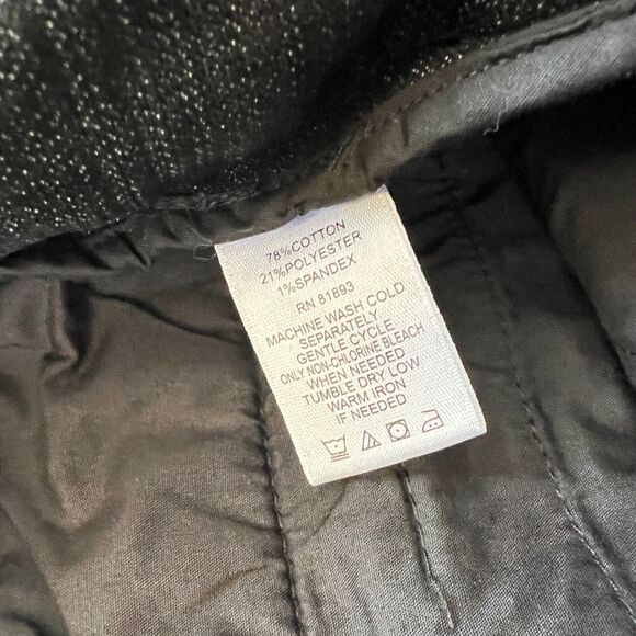 D&Co Denim & Company Jeans Size 18W "How Smooth" Straight Leg Black Pull On - Picture 4 of 8